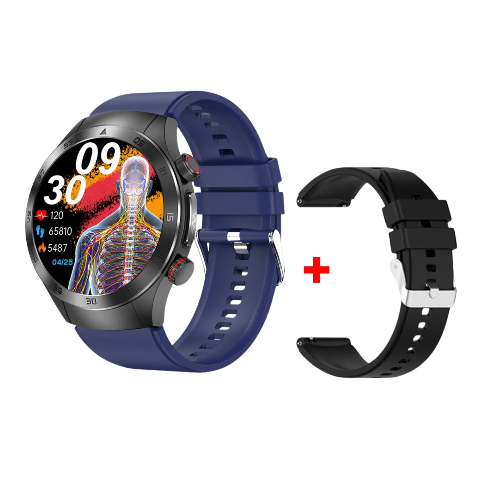 AuroTracker® Health Wave Max - Best Medical Diagnosis Smart Watch, Blood Lipids Uric Acid Blood Glucose watch, ECG+PPG Fitness Tracker