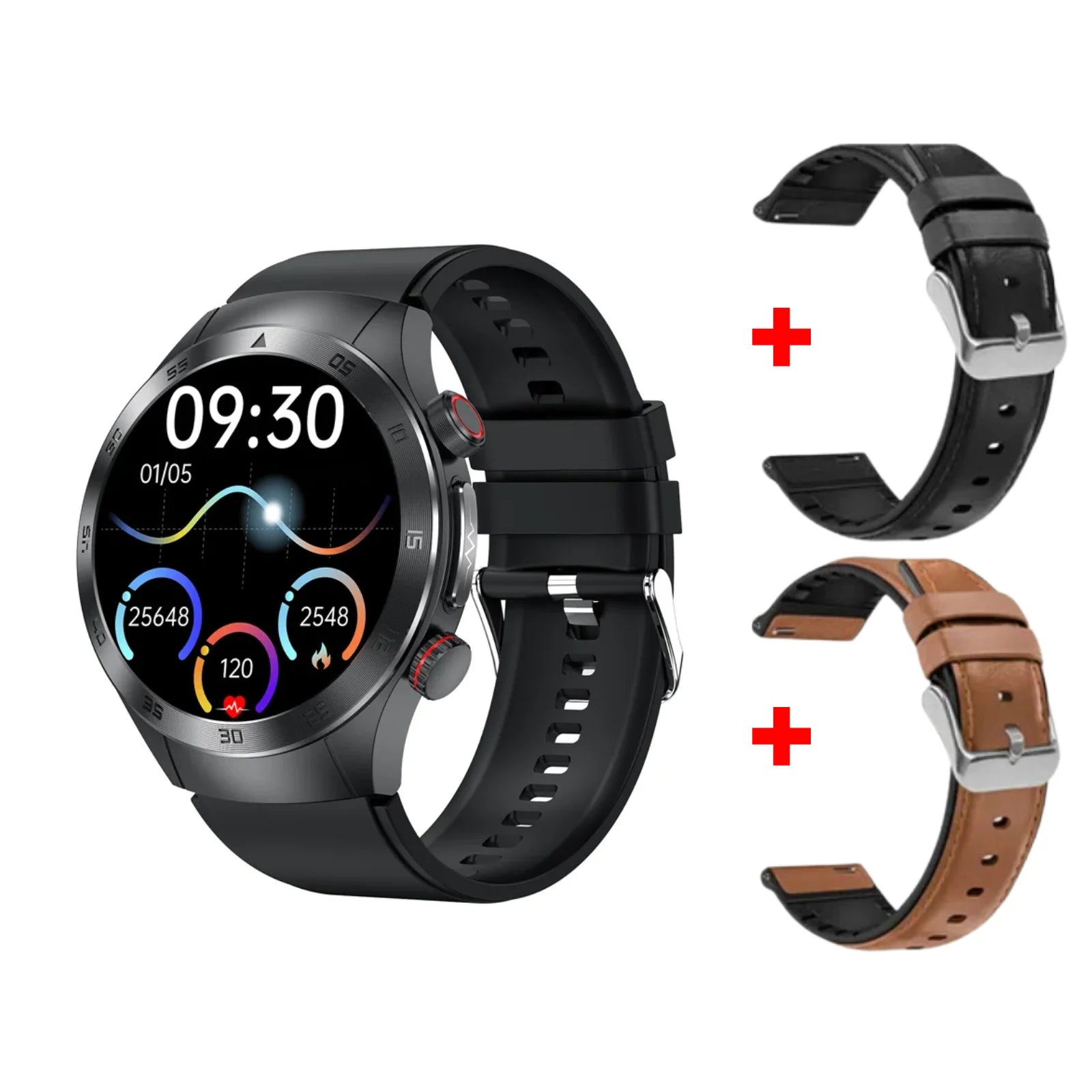 AuroTracker® Health Wave Max - Best Medical Diagnosis Smart Watch, Blood Lipids Uric Acid Blood Glucose watch, ECG+PPG Fitness Tracker