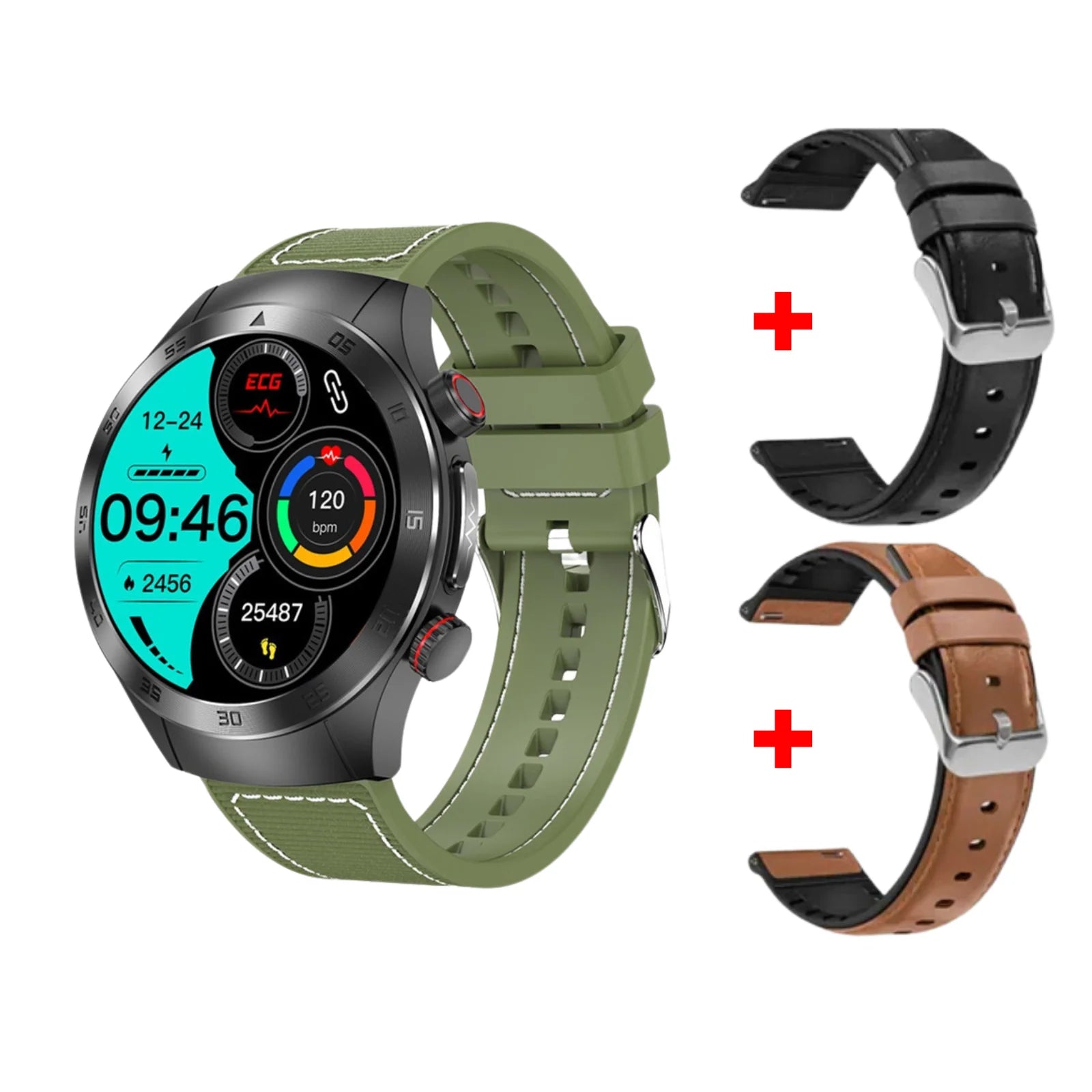 AuroTracker® Health Wave Max - Best Medical Diagnosis Smart Watch, Blood Lipids Uric Acid Blood Glucose watch, ECG+PPG Fitness Tracker