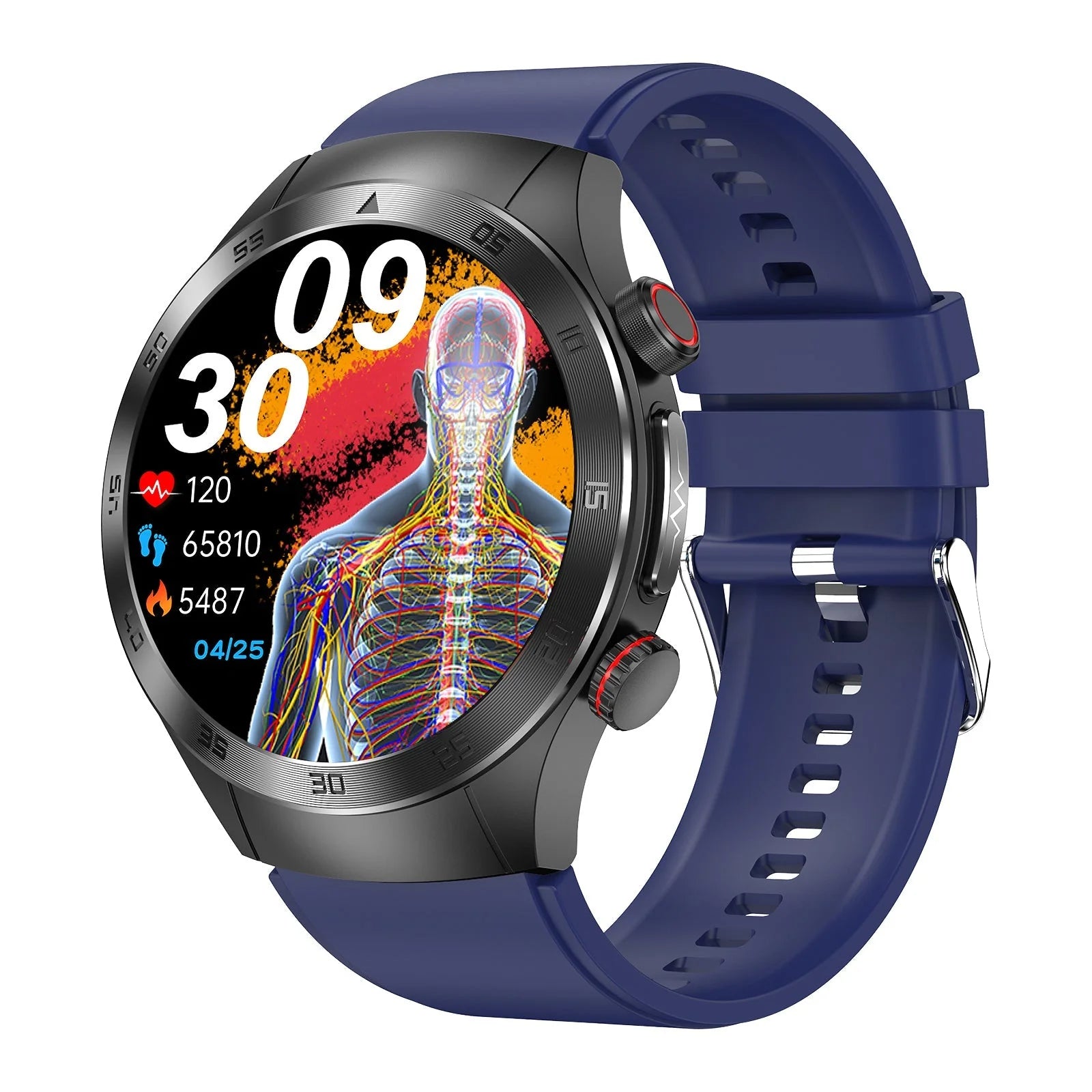 AuroTracker® Health Wave Max - Best Medical Diagnosis Smart Watch, Blood Lipids Uric Acid Blood Glucose watch, ECG+PPG Fitness Tracker