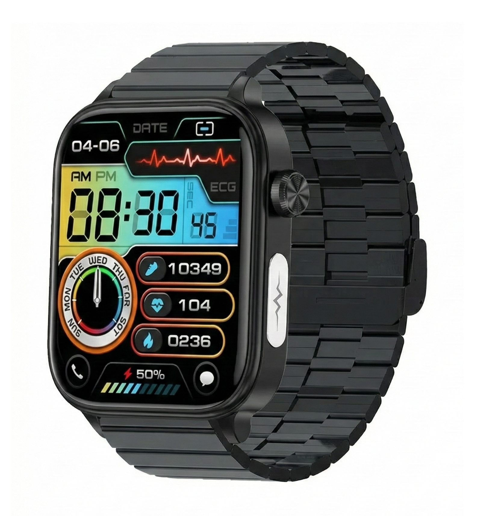 AuroTracker® Chroma - ECG+PPG Monitoring Blood pressure Blood Lipid Uric Acid Women Health Tracker Smartwatche