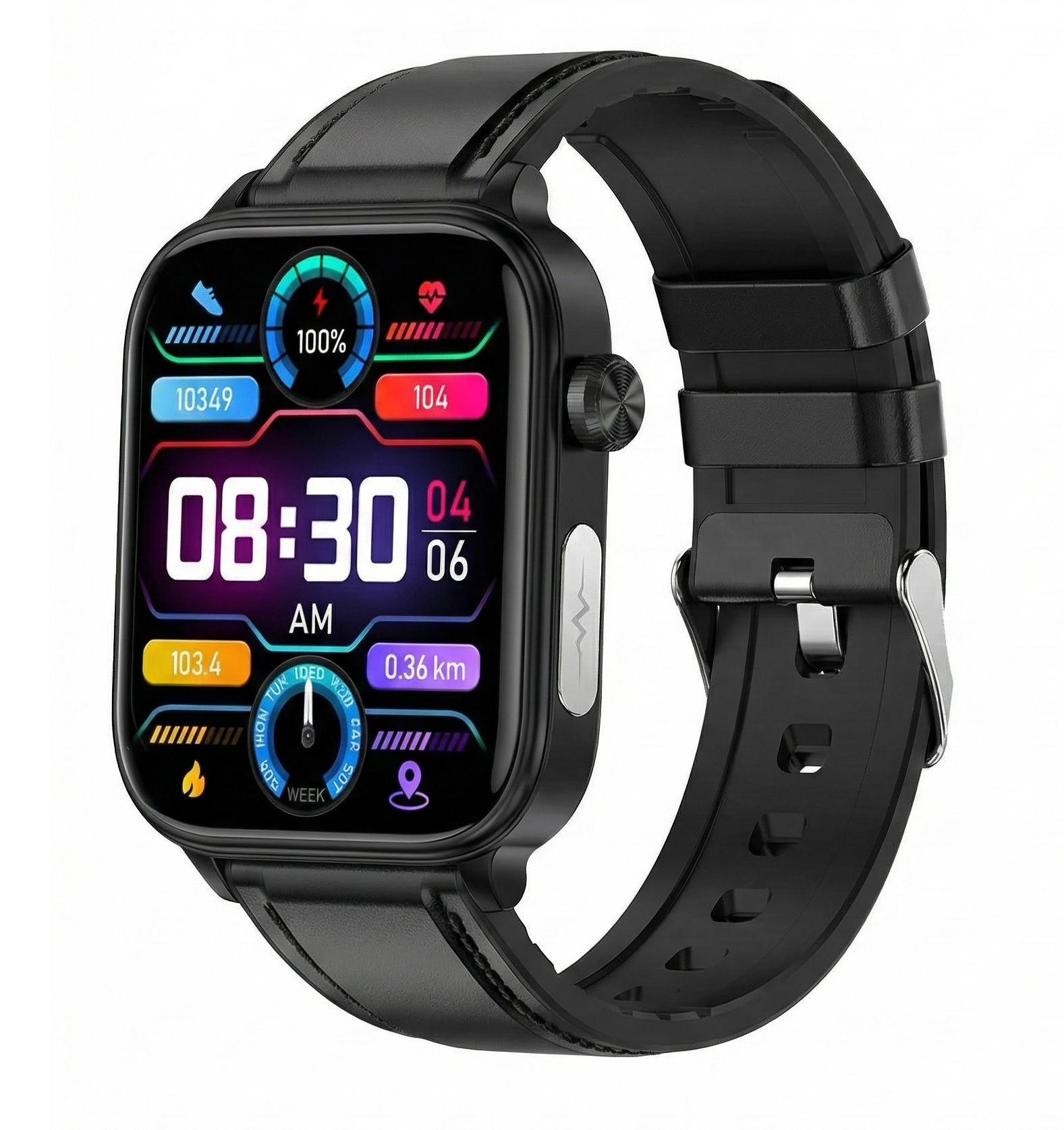 AuroTracker® Chroma - ECG+PPG Monitoring Blood pressure Blood Lipid Uric Acid Women Health Tracker Smartwatche