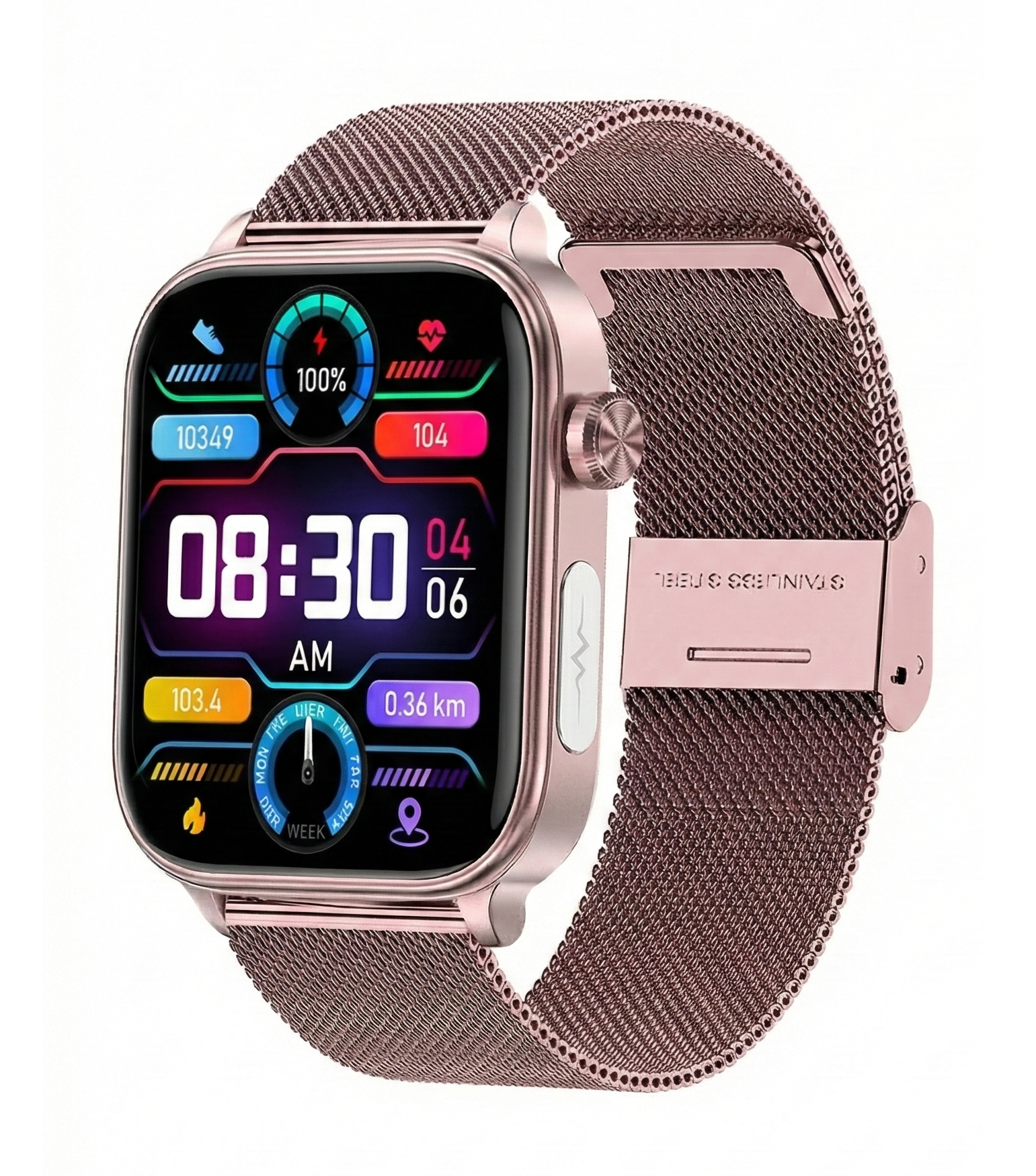 AuroTracker® Chroma - ECG+PPG Monitoring Blood pressure Blood Lipid Uric Acid Women Health Tracker Smartwatche