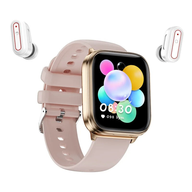 AuroTracker® DuoSphere - Steps, Calorie and Activity Tracker, Heart Rate, Sleep and Blood Pressure Monitor - Headset Smartwatch