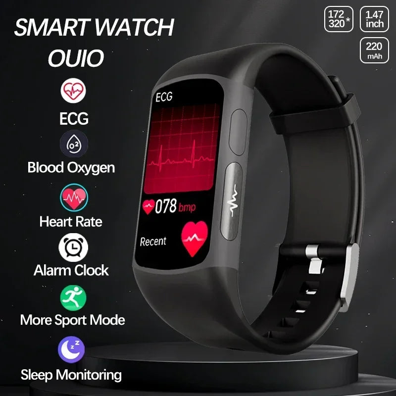 AuroTracker® Active Core Fusion - Medical Grade Smart Watch Blood Sugar Blood Lipid Uric Acid ECG+PPG Body Temperature