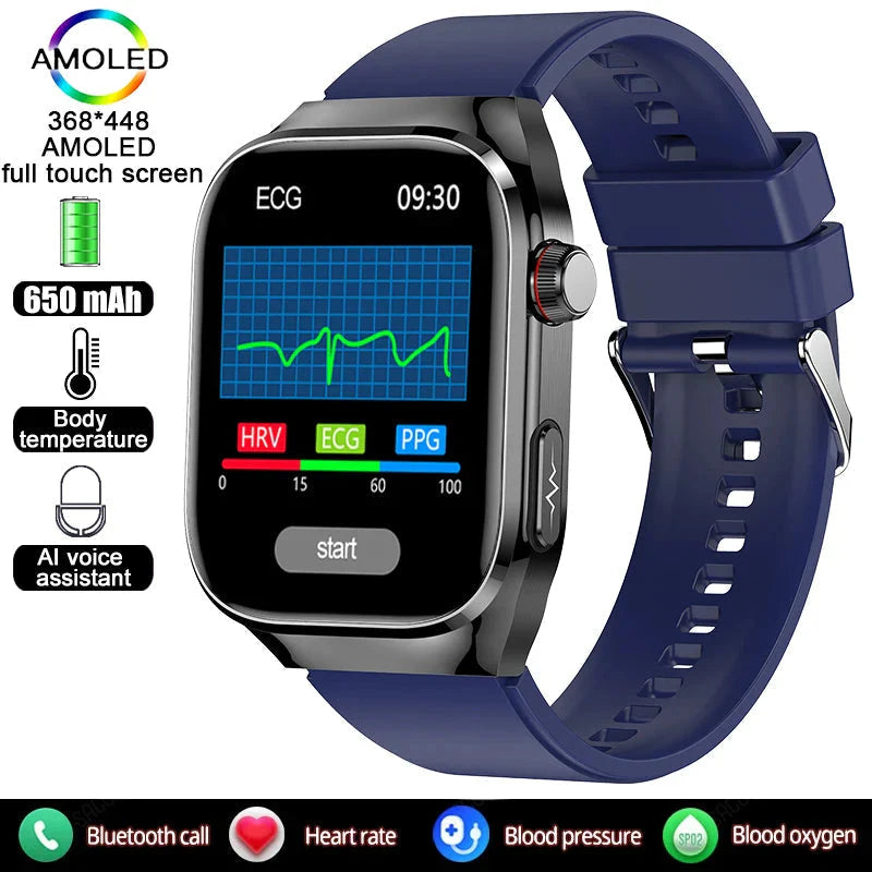 AuroTracker® Lifetrack Ultra - Lipid uric Acid ECG+EKG Blood Sugar Blood Pressure Health Management Smart Watch