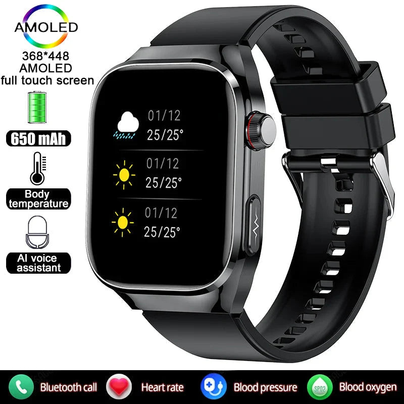 AuroTracker® Lifetrack Ultra - Lipid uric Acid ECG+EKG Blood Sugar Blood Pressure Health Management Smart Watch