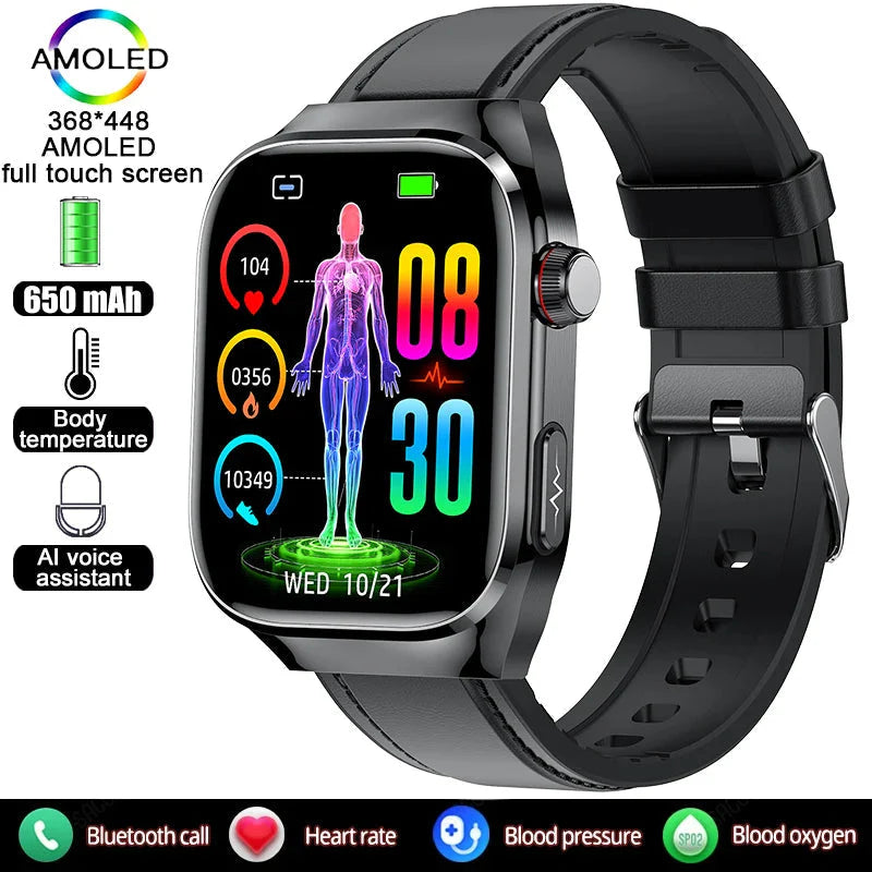 AuroTracker® Lifetrack Ultra - Lipid uric Acid ECG+EKG Blood Sugar Blood Pressure Health Management Smart Watch
