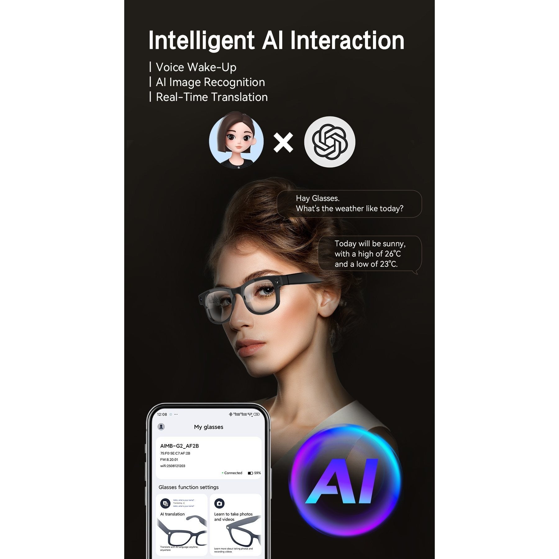 AuroTracker® Spectra - 6K Ultra HD & AI Live Glasses