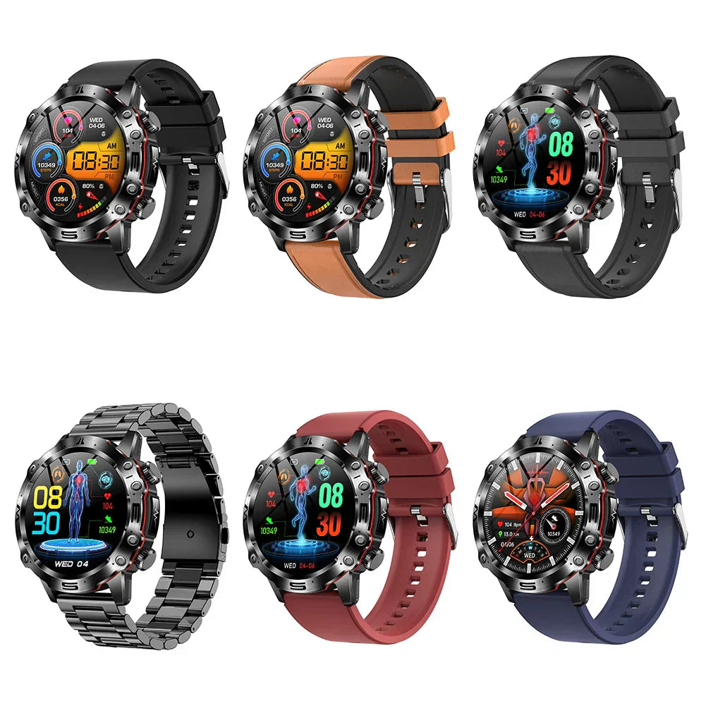 AuroTracker® Wellness Pro - ECG+EKG HRV Professional Blood Glucose Blood Pressure Monitoring and Health Smart Watch