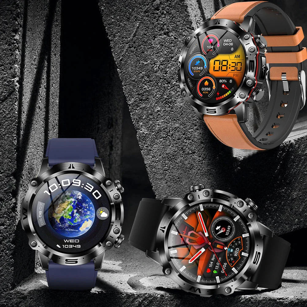 AuroTracker® Wellness Pro - ECG+EKG HRV Professional Blood Glucose Blood Pressure Monitoring and Health Smart Watch